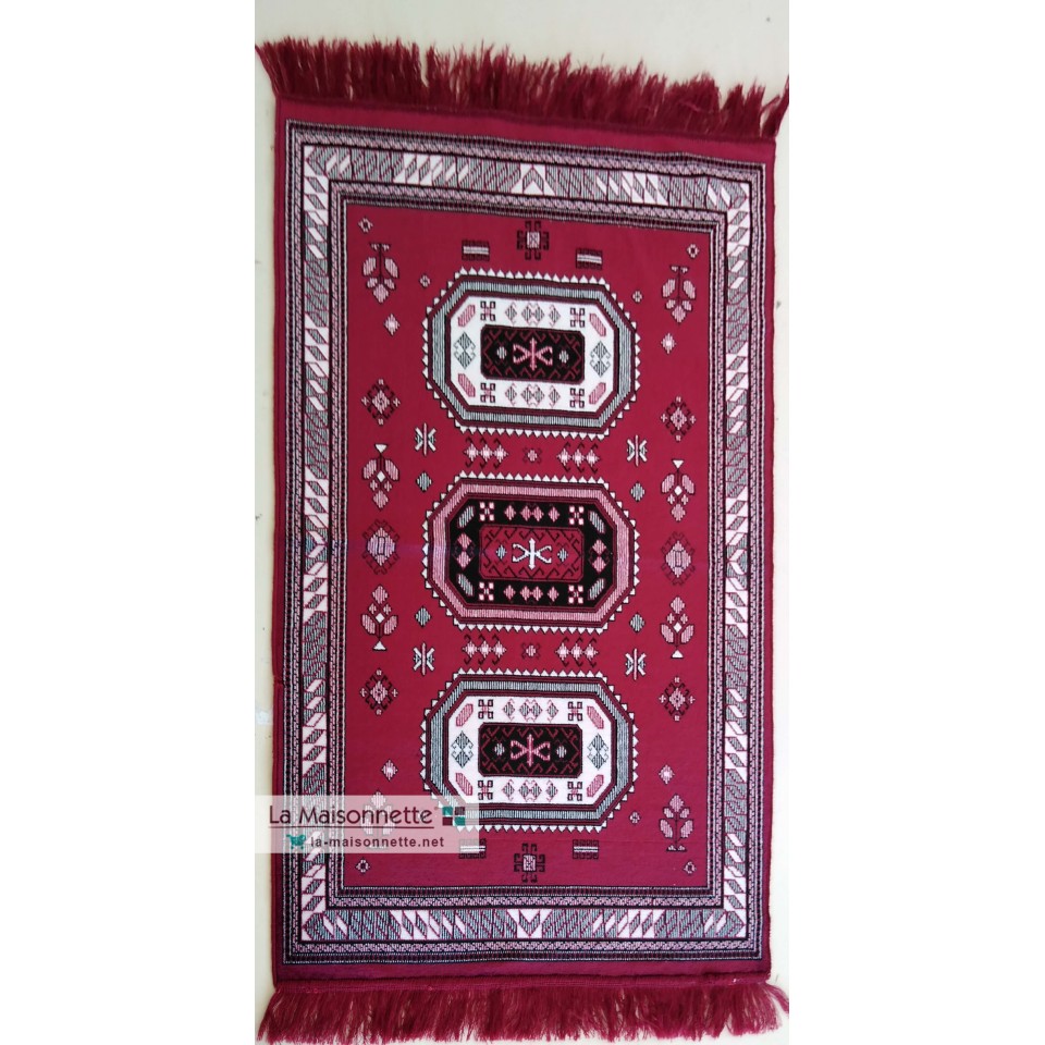 TAPIS DESCENTE SANS RELIEF BEJA ROUGE TAPIS DESCENTE SANS RELIEF BEJA ROUGE